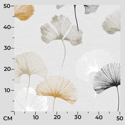 GINKO BILOBA Tkanina dekoracyjna NINA WODOODPORNA, 160cm, kolor 002 szaro musztardowy D00177/NIW/002/160000/1