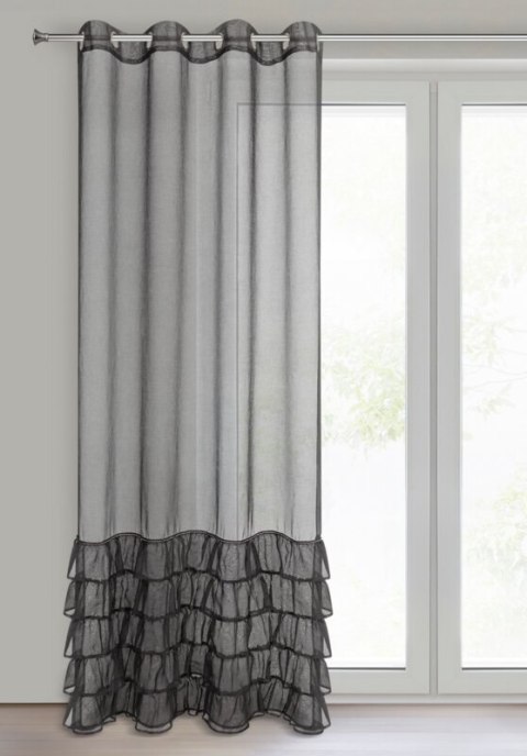 FIRANA GOTOWA CARLI 140 X 250 CM CZARNY