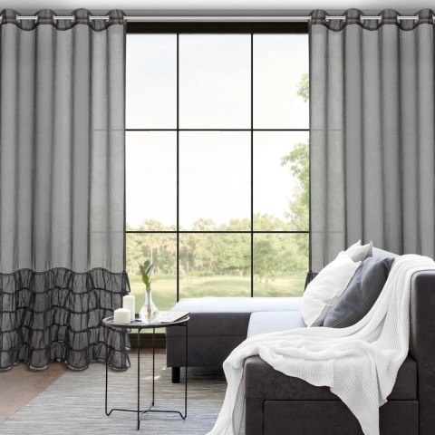 FIRANA GOTOWA CARLI 140 X 250 CM CZARNY