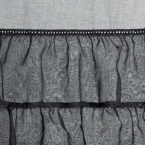 FIRANA GOTOWA CARLI NA TAŚMIE 140 X 250 CM CZARNY