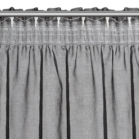 FIRANA GOTOWA CARLI NA TAŚMIE 140 X 250 CM CZARNY