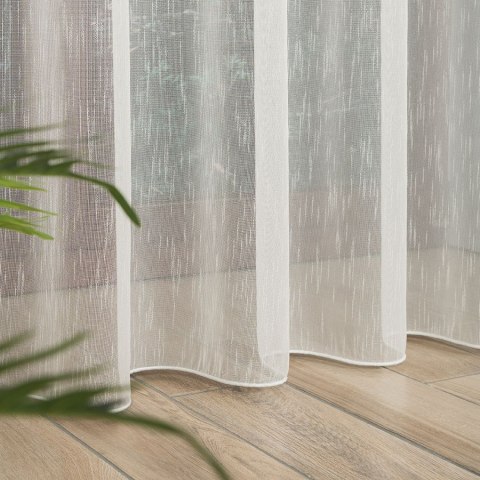 Firanka fantazyjna z ołowianką na metry 003579 wysokość 330 cm kolor kremowy