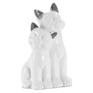 FIGURKA DEKORACYJNA CAT 14 X 12 X 22 CM BIAŁY