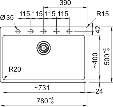 Zlewozmywak FRANKE Maris MRG 610-73 FTL kolor Kamienny szary