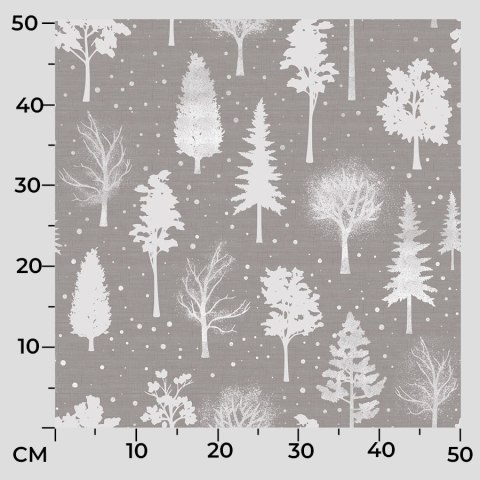 SREBRZYSTY LAS Tkanina dekoracyjna NINA WODOODPORNA, 160cm, kolor 006 szary DBN270/NIW/006/160000/1