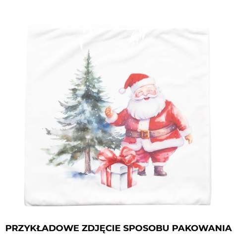 ZIMOWY LAS Poszewka dekoracyjna VELVET, 40x40cm, kolor 001 biały PBN163/POP/001/040040/1