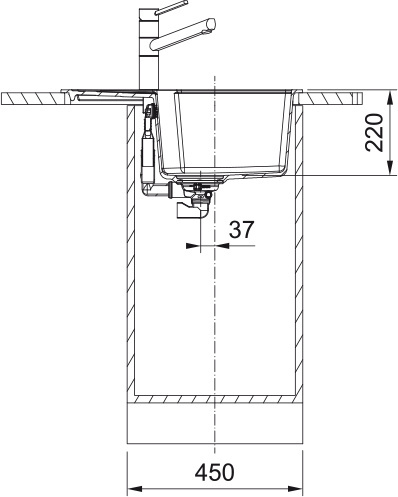 Zlewozmywak FRANKE Urban UBG 611-62 kolor Łupkowy szary