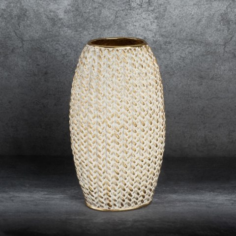 WAZON DEKORACYJNY MOLI 16 X 12 X 27 CM ZŁOTY