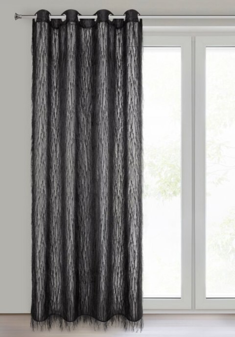 ZASŁONA GOTOWA AURORA 140 X 250 CM CZARNY