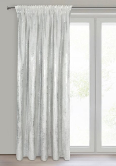 ZASŁONA GOTOWA RENIA NA TAŚMIE 140 X 270 CM BIAŁY