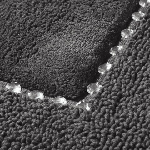 DYWANIK ŁAZIENKOWY CHIC 50 X 70 CM STALOWY