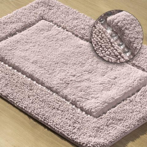 DYWANIK ŁAZIENKOWY CHIC 60 X 90 CM RÓŻOWY