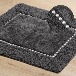 DYWANIK ŁAZIENKOWY CHIC 60 X 90 CM STALOWY