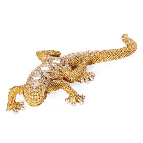 FIGURKA DEKORACYJNA GATOS 25 X 11 X 5 CM ZŁOTY