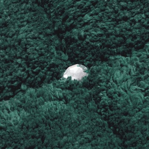 DYWANIK ŁAZIENKOWY CHIC (2) 50 X 70 CM CIEMNOZIELONY