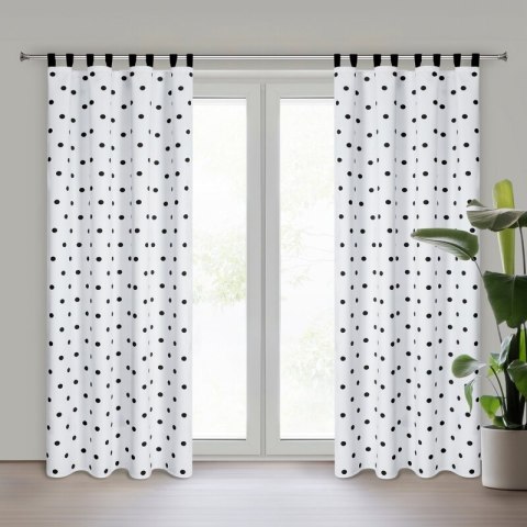 ZASŁONA GOTOWA BUSA NA SZELKACH 140 X 270 CM BIAŁY