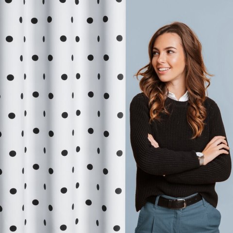 ZASŁONA GOTOWA BUSA NA SZELKACH 140 X 270 CM BIAŁY