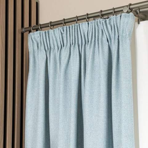 MOLLY Zasłona gotowa na taśmie, szerokość 140cm x wysokość 250cm, kolor 005 jasny niebieski 651350/ZGT/005/140250/1