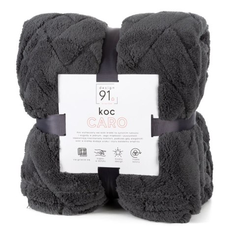 KOC D91 CARO 200 X 220 CM STALOWY