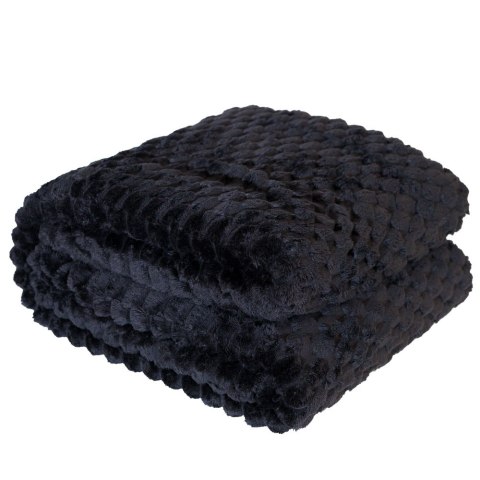 MIKOS koc dekoracyjny, rozmiar 200x220cm, kolor 006 czarny MIKOS0/KOD/006/200220/1