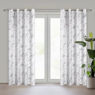 ZASŁONA GOTOWA SIENNA 140 X 250 CM SREBRNY