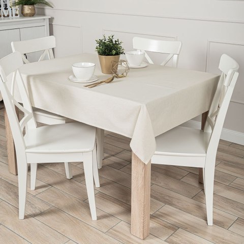 NATURA Obrus wodoodporny, 120x160cm, kolor 012 jasny beżowy OB0003/KSM/012/120160/1