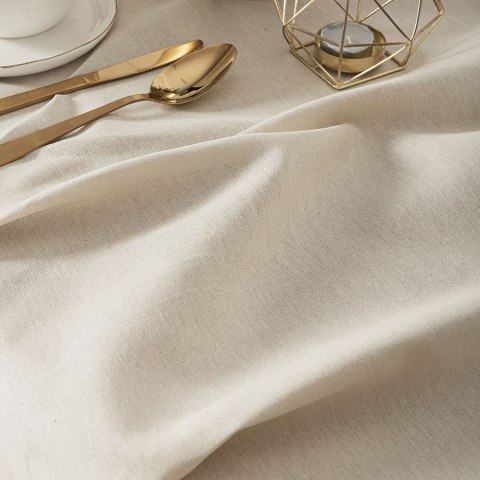 NATURA Obrus wodoodporny, 120x160cm, kolor 012 jasny beżowy OB0003/KSM/012/120160/1