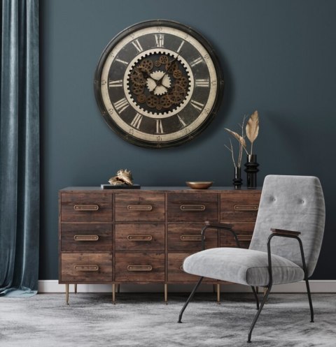 ZEGAR DEKORACYJNY 81 76 X 8 X 76 CM CZARNY