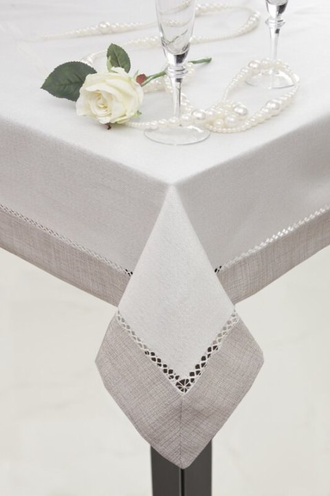 OBRUS EMMA 85 X 85 CM BIAŁY