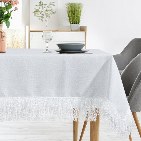 OBRUS JASPER 140 X 180 CM BIAŁY