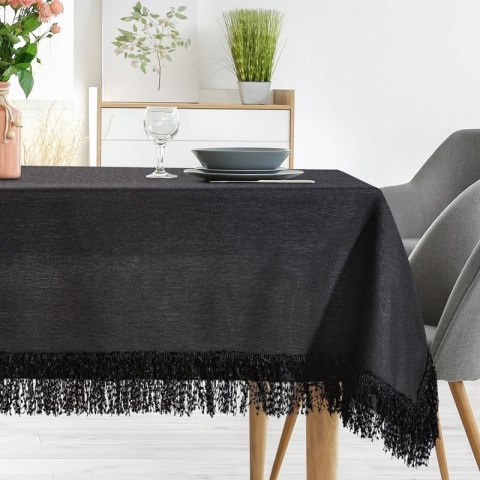 OBRUS JASPER 140 X 280 CM CZARNY