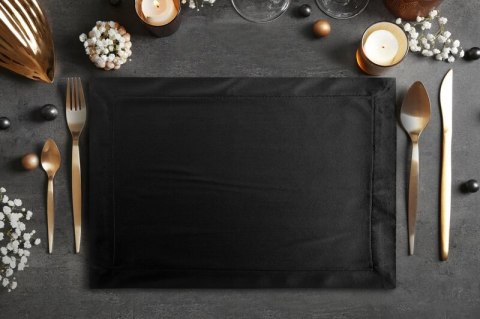 OBRUS MELINDA 140 X 220 CM CZARNY