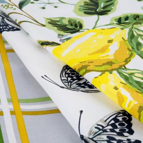 KOMPLET RĘCZNIKÓW KUCHENNYCH LEMON 50 X 70 CM ŻÓŁTY