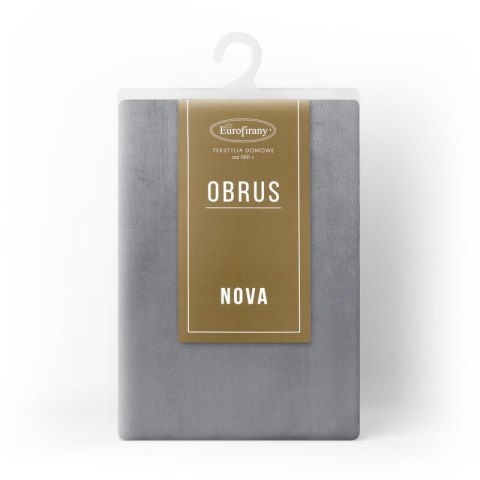 OBRUS MELINDA 140 X 180 CM STALOWY