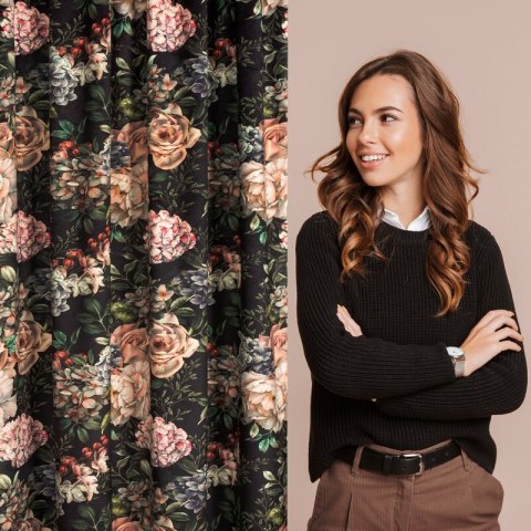 SI/RUBENS/Z 140X270 T CZA+RÓŻ