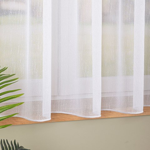 Firanka fantazyjna z ołowianką, wysokość 160 cm, kolor 001 biały 021102/OLO/001/000160/1