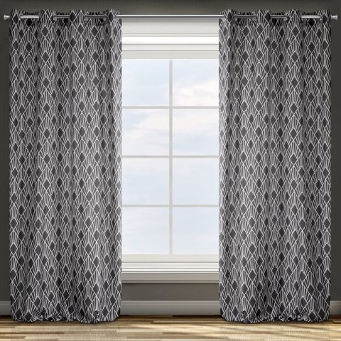 ZASŁONA GOTOWA D91 IDA 140 X 250 CM STALOWY