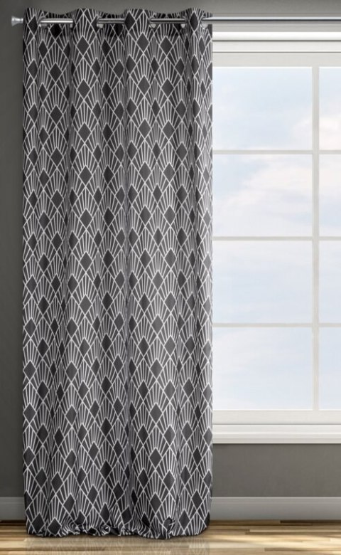 ZASŁONA GOTOWA D91 IDA 140 X 250 CM STALOWY