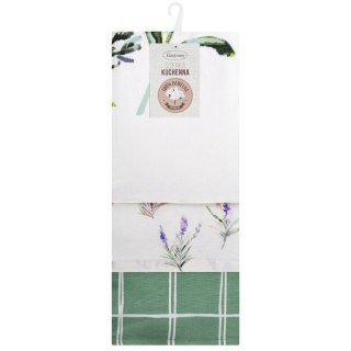 KOMPLET RĘCZNIKÓW KUCHENNYCH LAVENDER 50 X 75 CM FIOLETOWY