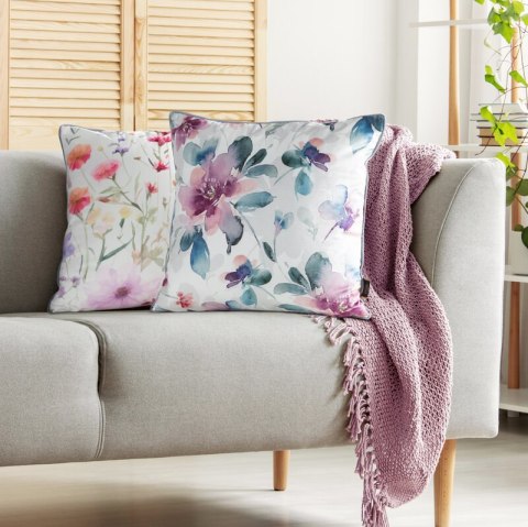 POSZEWKA VELVET 152 45 X 45 CM BIAŁY