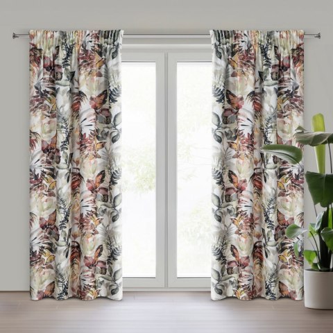 ZASŁONA GOTOWA ADELINE NA TAŚMIE 140 X 270 CM BIAŁY