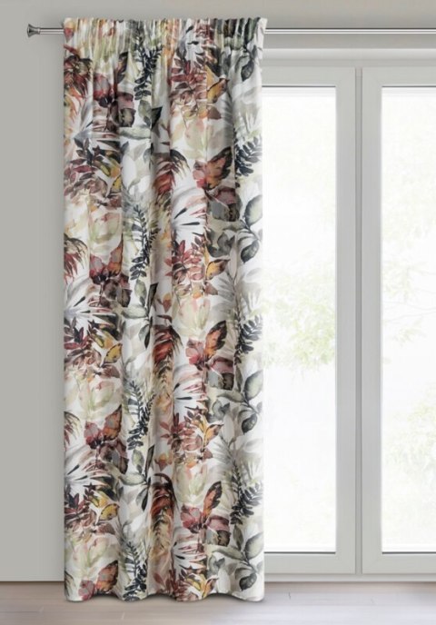 ZASŁONA GOTOWA ADELINE NA TAŚMIE 140 X 270 CM BIAŁY