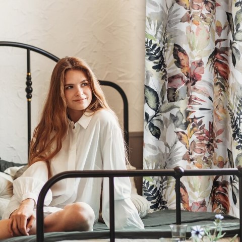 ZASŁONA GOTOWA ADELINE NA TAŚMIE 140 X 270 CM BIAŁY