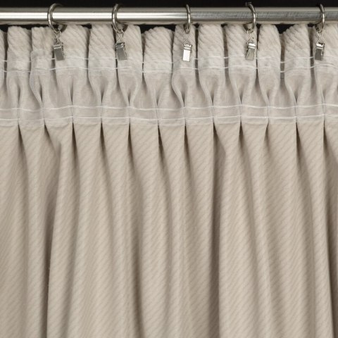 ZASŁONA GOTOWA ELIZA NA TAŚMIE 140 X 300 CM BEŻOWY