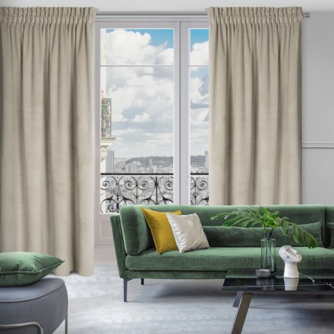 ZASŁONA GOTOWA ELIZA NA TAŚMIE 140 X 300 CM BEŻOWY