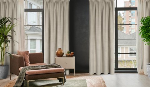 ZASŁONA GOTOWA ELIZA NA TAŚMIE 140 X 300 CM BEŻOWY