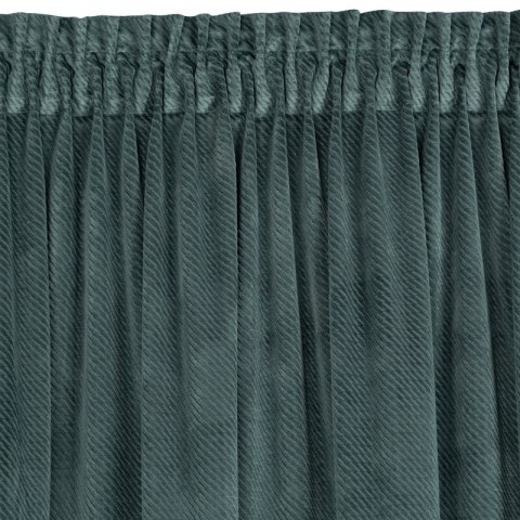 ZASŁONA GOTOWA ELIZA NA TAŚMIE 140 X 300 CM CIEMNOMIĘTOWY