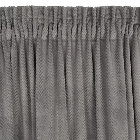 ZASŁONA GOTOWA ELIZA NA TAŚMIE 140 X 300 CM SZARY