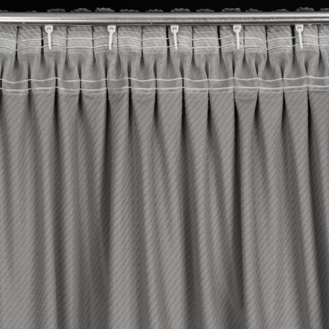 ZASŁONA GOTOWA ELIZA NA TAŚMIE 140 X 300 CM SZARY