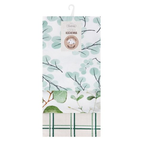 KOMPLET RĘCZNIKÓW KUCHENNYCH CLOVER 50 X 75 CM ZIELONY